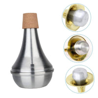Aluminum Trumpet Mute Cork Protector Trumpet Practice Mute Lightweight Musical Instrument Accessory for Apartments
