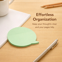 Transparent Sticky Notes Waterproof Self Note Pads with Index Tabs, See Through Reminder for Office Study Students