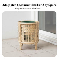 Basket Plant Stand Nordic Design House Decoration Natural Look for Indoor