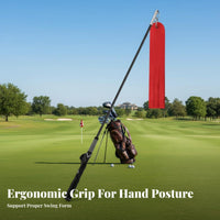 Adjustable Weight Golf Swing Coach Sound Feedback Golf Practice Whip Builds Muscle Memory for Beginners, Indoor, Home