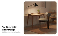 Cylinder Rearrest Chair Nordic Look Household Furniture Modern Minimalist Design Sturdy Construction for Interior Decorators