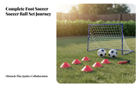 Easy Assembly Kids Soccer Goal Set Sturdy Construction Portable Soccer Goal All-Weather for Families, Beginners