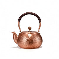 Traditional Copper Tea Kettle Artisanally Made Hammered Copper Kettle Rust Resistant for Collectors