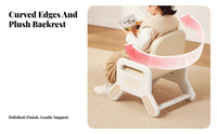 High Back Support Adjustable Height child's Chair Ergonomic Design Adjustable Toddler Chair Sturdy & Stable kids' Furniture Easy to Clean for Children, Toddlers, Reading, Studying, Nursery, Playroom