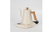 Exact Temperature Control Electric Gooseneck Kettle Wood-Grain Gooseneck Kettle with Spout Modern Appliance Fast Heating for Coffee Lovers, Tea Drinkers, Kitchen, Office