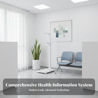 Digital Height Weight Scale Voice Broadcast Stadiometer Scale Large LED Display Acoustic Body Composition Analyzer for Adults, Hospital, School, Gym