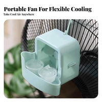 Compact Fan Ice Box Cooler Low Cost Fan Ice Cooler Attachment Simple Design for Office Workers, Homeowners, Bedroom, Living Room