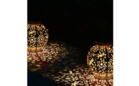 Solar Handheld Lantern Decorative Hanging Lantern Metal Lighting Cordless for Garden