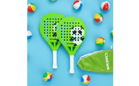 Kids Coastal Paddleball Racket Lightweight Carbon Fiber Beach Racket Easy Control Children's Panda Graphic Paddle for Beginners, Outdoor, Playground