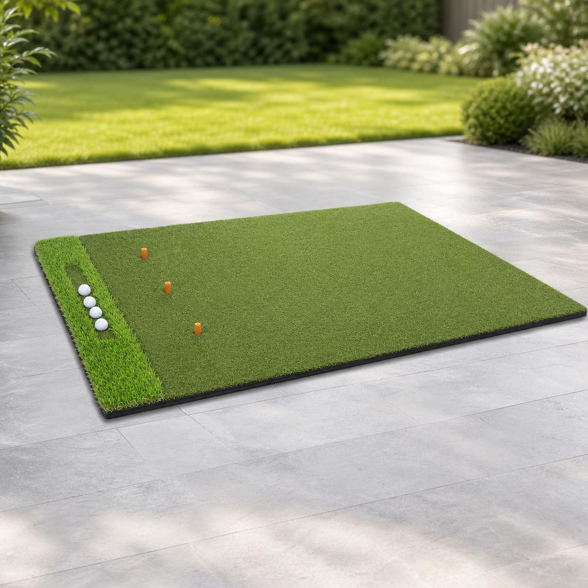 Indoor Outdoor Golf Hitting Mat Driving Range Practice Mat with Tee Holder