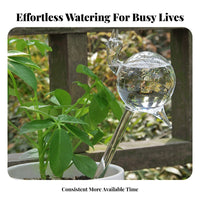 2 Pieces Adjustable Water Flow Bird Shape Self Watering Spike Easy to Use Bird Shaped Plant Waterer Transparent Body for Potted Plants, Home
