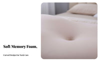Two-Tier Height Design Memory Foam Sleep Pillow Pressure Relieving Memory Foam Pillow Breathable for Office Workers, Sleeping, Bedroom