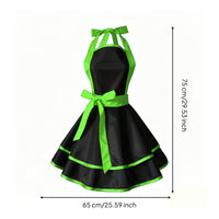 Waterproof Apron TPU Material Princess Apron Easy to Clean Covering Garment for Women
