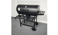 Briquette-Fueled Barbecue Grill Outdoor Grill with Cart Mobile for Backyard Cooks, Families, Patio, Cookouts