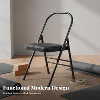 Sturdy Steel Frame Stretching Inversion Chair Load 330lbs Stretching Chair Non-Slip Feet Headstand Bench Multi-Functional for Beginners, Seniors, Home Gym