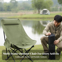 Detachable Leg Rest Adjustable Moon Seat with Footrest Includes Carrying Bag Reclining Camp Chair with Footrest Breathable textile Folding Lounger sturdyDuty for Beachand travelersers, Families, Camping, Fishing, outdoor meal, outdoor meals