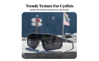 Oversized Cycling Glasses Lightweight Windproof Guard Sunglasses Guard Sports Sunglasses Wide View for Women, Running, Fishing