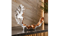 Aluminum Fruit Tray Sculptural Decorative Leaf Tray Irregular Household Decoration
