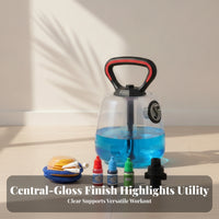 Transparent Water-Filled Exercise Weight Fillable Handheld Water-Filled Weight Side Valve Portable Travel Dumbbells