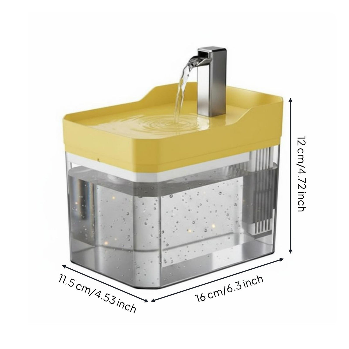 Constant Temperature Heated Water Fountain Heating Automatic Pet Water Dispenser Multi-Stage Filtration Automatic Drinking Bowl Easy to Clean for Cats, Dogs, Indoor