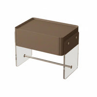 Italian Inspired levitating Nightstand Minimalist & aesthetic levitating Single-Drawer Table Rainbow Effect Front Bedside Cabinet Space Saving for Design fans, residents, partners, Apartment, Home, Living Room, Hallway