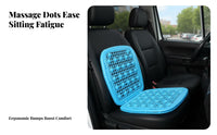 Massaging Plastic Massage Seat Cushion Breathable Cooling Car Seat Pad Heat Insulating for Truck Drivers, Commuters, Summer, Long Drives