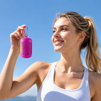 Cooling Towel with Silicone Case for Sports & Outdoor Activities