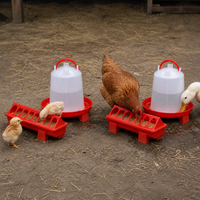 12-Piece Poultry Feeder and Waterer Set with Flip-Top Design for Chickens, Ducks, and Geese