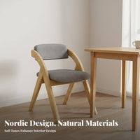 Space-Saving Wooden Folding Chair Lightweight Portable Wooden Kitchen Chair No Assembly Required Minimalist Design for Office Workers, Event Planners, Small Areas, Living Room, Party, Wedding