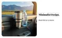 Foldable Car Cup Holder Folding Design Additional Car Drink Holder Space Saving Foldable Beverage Rack for Truckers, RV Owners, Truck, Boat
