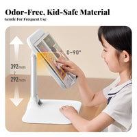 Foldable Design Adjustable Reading Easel Retractable Page Holders Adjustable children's Bookstand Handsunrestricted Use Book Holder Stable Base for Students, Professionals, Desk, Studying, Bay Window, Floor