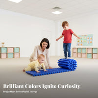 Non-Slip Kids Balance Training Equipment Polished Edges Rolling Balance Bridge Tactile Roller Path for Children, Toddlers, Parents, Preschool, Kindergarten, Playroom, Daycare