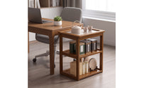 Storage Cart with Glass Multi-tierTier Tea Cart Movable Furniture for Homeowners, Living Room, Kitchen, Bedside