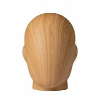 Mannequin Head Stand Tabletop Mannequin Head with Wooden Base Stable for Shelf