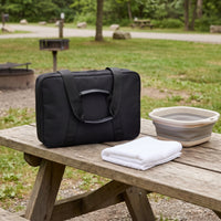 Camping Cookware Storage Bag Zippered Cooker Carrier Rectangular for Picnics