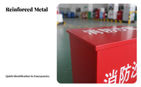 Fire Sand Box Thickened Fire Extinguishing Sand Container Extinguishing Sand Bin Cold-Rolled Steel Plate Construction for Gas Station Attendants