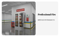 Fire Equipment Storage Cabinet Heavy-Duty Construction Micro Fire Station Cabinet Lockable for Officers, Factories, Warehouses, Industrial Site