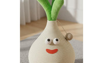 Scratch Resistant Garlic Cat Scratching Post Stable Base Cat Scratching Post Protects Furniture Sisal Scratcher