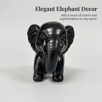 Cute Elephant Statue Home Decor, Light Luxury Cute Elephant Statue, Resin Elephant Ornament, Decoration for Living Room Office