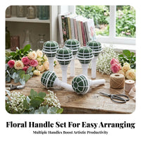 6 Pieces Reusable Foam Bouquet Holder Flower Arranging Plastic Grid Bouquet Holder