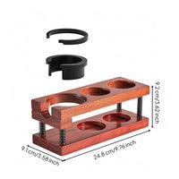 Espresso Pressing Station Multiple Recesses Coffee Tamper Organizer Storage Compartments Portafilter Holder