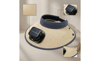 Cooling Solar Powered Fan Hat Wide Brim Solar Fan Hat Upf 50+ Sunshade Cap Breathable for Gardening