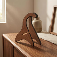 Detachable Folding Ukulele Stand Wooden Ukulele Stand Cushioned Padding Instrument Accessory Curved Support