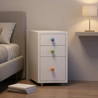 Three-Drawer Cabinet Compact Beneath-Desk Cabinet Portable Furniture for Professionals, Students, Home Office, Bedroom