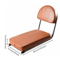 Rear Bike Seat with Backrest Comfortable Back Support Cycle Rear Seat Wear-Resistant Transport Accessory
