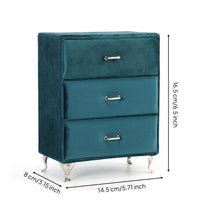 Mini Jewelry Storage Box Space-Saving Jewelry Box with Metal Legs Elegant Organizer for Vanity