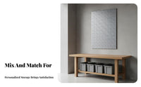 Square Hole Pegboard Heavy Duty Metal Tool Panel Space Saving Wall Mounted Tool Panel for Repair Specialist S, Craftsmen, Workshop, Basement