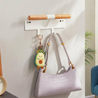 Modern Coat Hooks, Entryway Key Rack, Wall-Mounted Clothes Hooks, 20kg Load Capacity Hook Rail for Hallway & Office