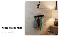 Cap Hanger Hook and Loop Fastener Quick Setup for Apartment Closets