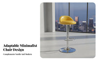 Modern Design Adjustable rotating Stool with Backrest Nordic aesthetic Counter Chair Built-in Footrest Seating Furniture Ergonomic Support for Guests, Adults, Homeowners, Home Bar, Reception Area, Kitchen Island, Dining Room